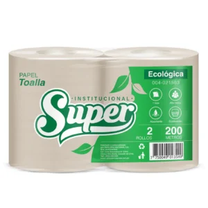 papel toalla rollo super natural 2×200 mts