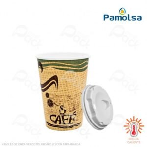 vaso para café polyboard 12 oz